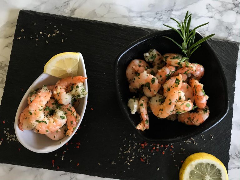 Shrimps in Knoblauchmarinade